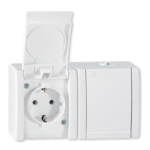 Priključnica dvopolna dvostruka, 16A sa porcelanskim jezgrom