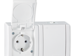 Priključnica dvopolna dvostruka, 16A sa porcelanskim jezgrom