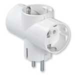 Aling-Conel "T" Razvodnik Art. 320 – Utikač sa 3 priključnice (Beli / Crni / Transparent)